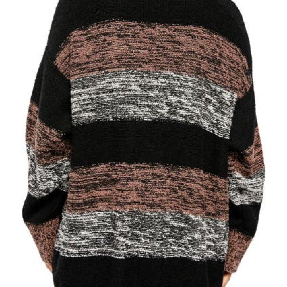 Free People Black Southport Oversized Beach Cardi - Picture 2 of 10
